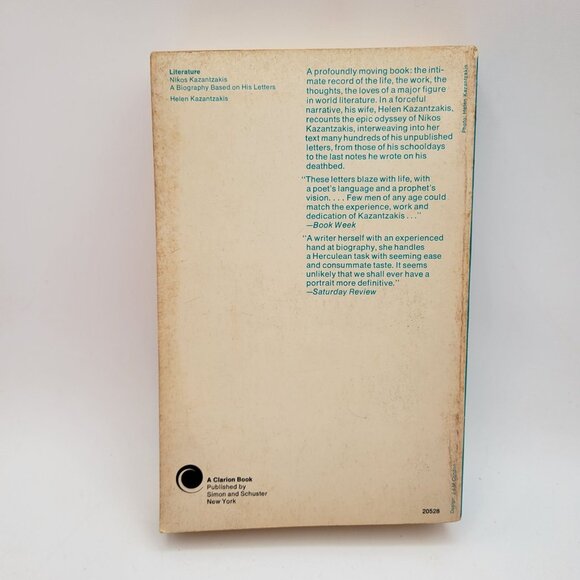 Nikos Kazantzakis: A Biography Based On His Letters By Helen Kazantzakis Paperba - Picture 3 of 10